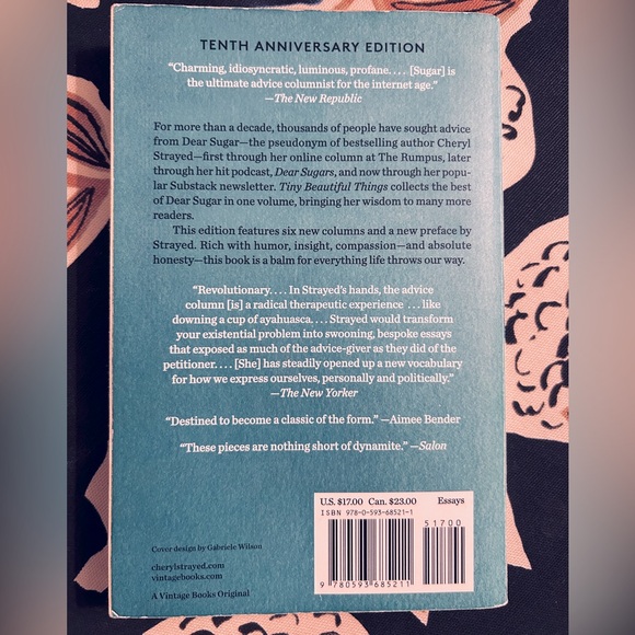 Tiny Beautiful Things 10th Anniversary Edition Book by Cheryl Strayed - Picture 2 of 2